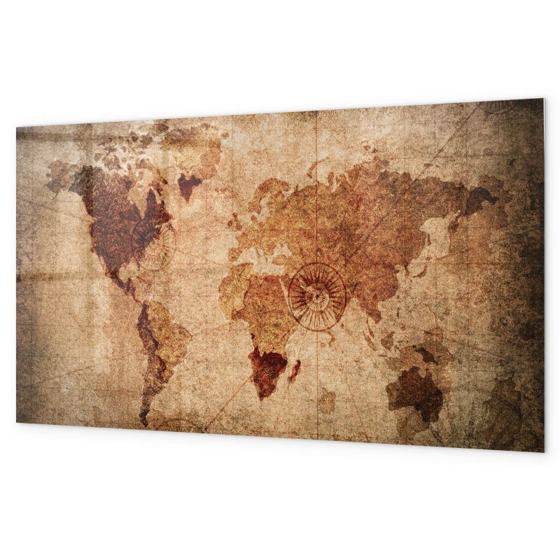Tablica Na Magnesy Tulup 120x60 cm Retro mapa Z magnesami neodymowymi 1 kpl