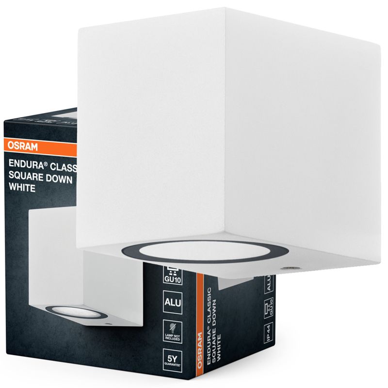 Kinkiet Ogrodowy Endura Osram Lampa Elewacyjna GU10 Biały IP44 1 szt.