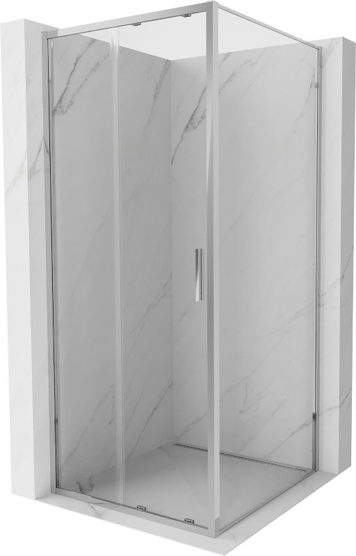 Kabina prysznicowa Mexen Exo rozsuwana 100 x 100 cm transparent chrom 1 szt.