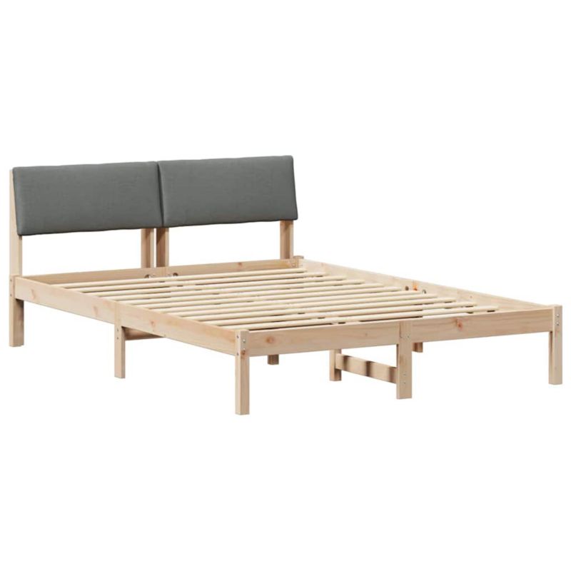 Łóżko Drewniane WaszeMeble 135x190 cm Brązowe WM-878550 1 szt.
