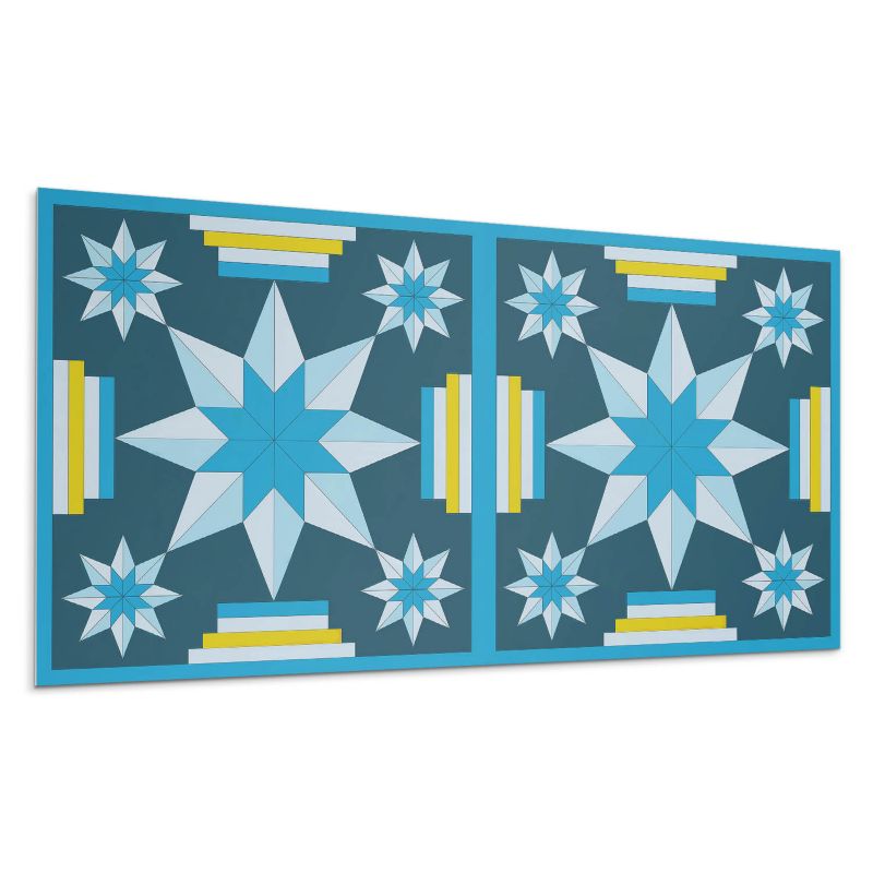 Panele samoprzylepne Wallfluent 40x20 cm Kształtne gwiezdne wzory w układzie 10 szt.