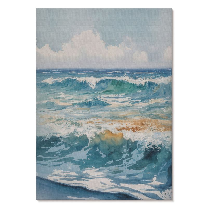 Plakat na Ścianę Tulup 42x59,4 cm (A2) Fale morskie Do salonu, sypialni, biura 1 szt.