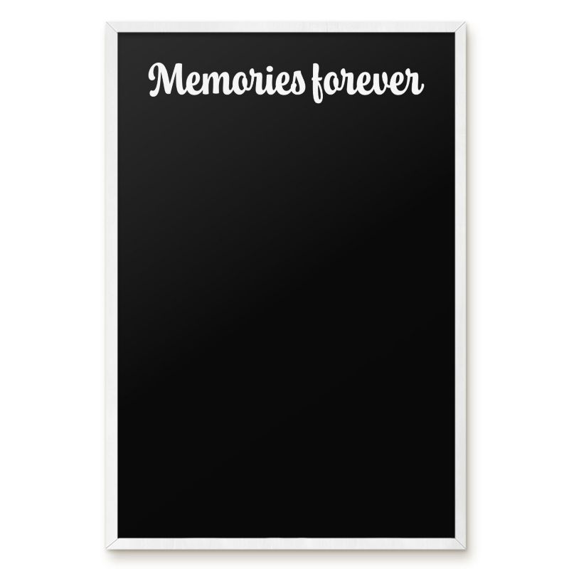 Tablica Do Magnesów Tulup 40x60 cm Memories forever 6 - Biała rama Do salonu, sypialni 1 szt.