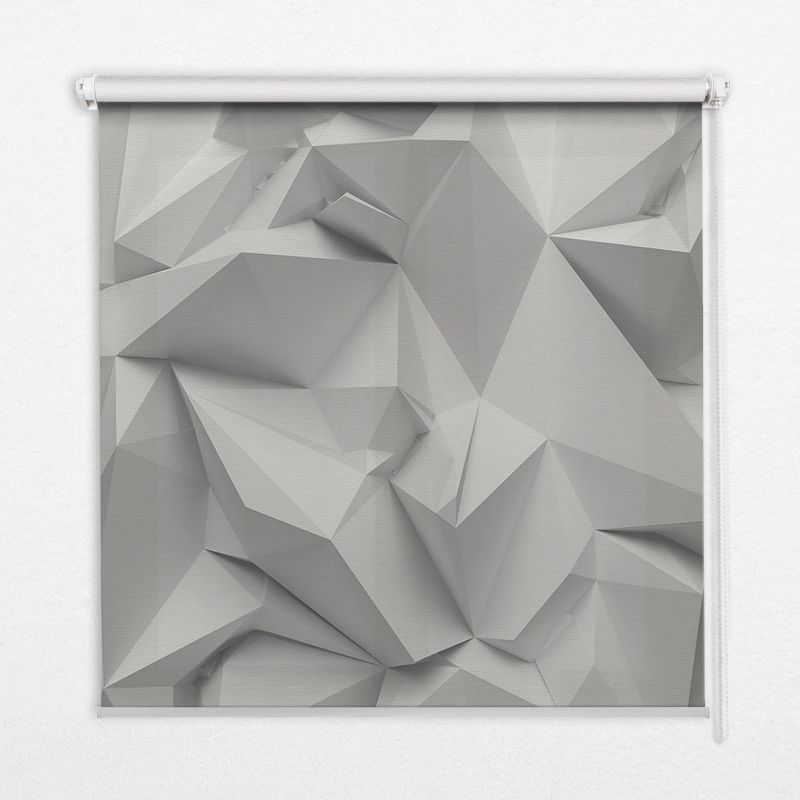 Roleta Wewnętrzna Tulup 150x140 cm Papierowa Ściana 3D Montaż do ściany/sufitu 1 szt.