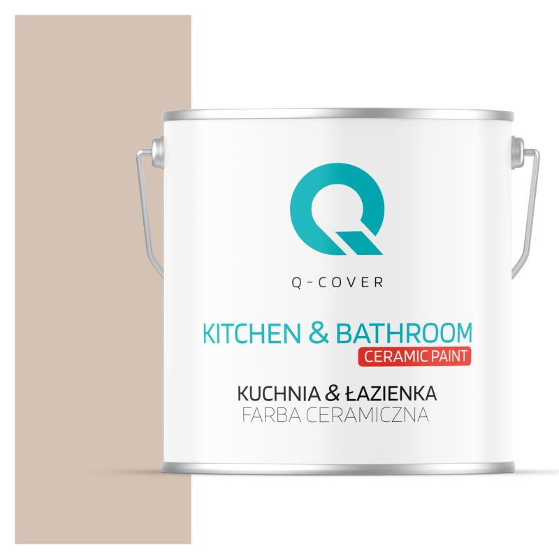 Farba Ceramiczna Kuchnia & Łazienka Q-Cover Jasny orzechowy H4952 Głęboki Mat 5L