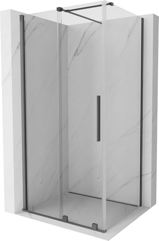 Kabina prysznicowa Mexen Velar rozsuwana 90 x 80 cm transparent gun metal 1 szt.