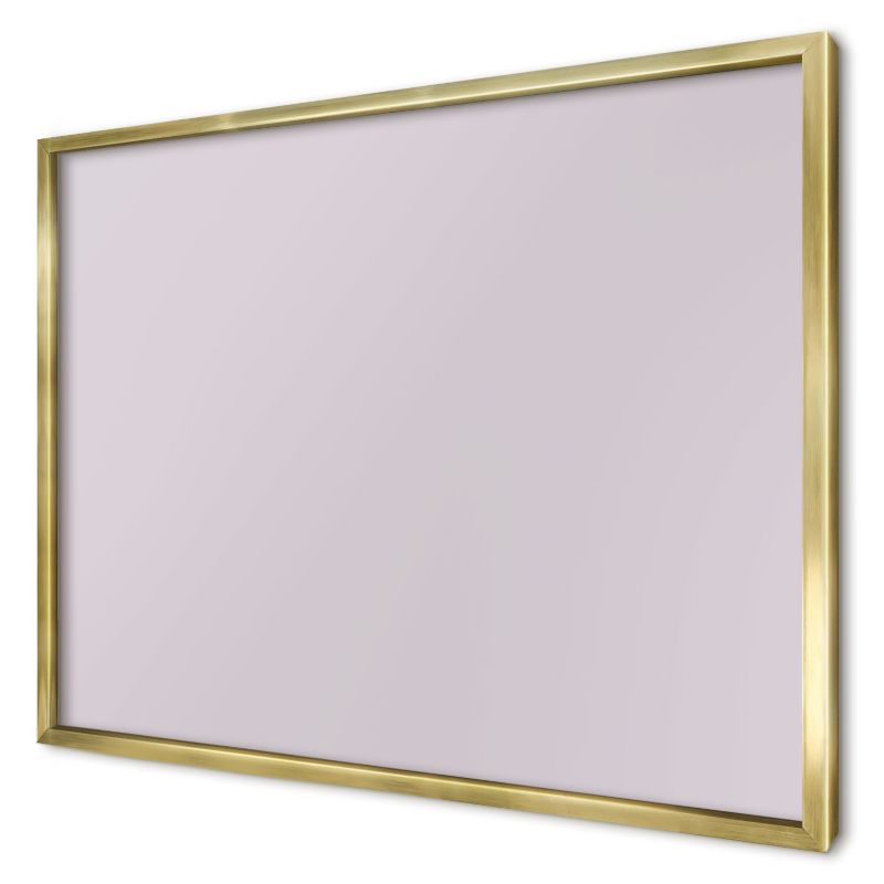 Tablica magnetyczna do salonu Wallfluent 70x50 Jasny liliowy w złotej ramie 1szt