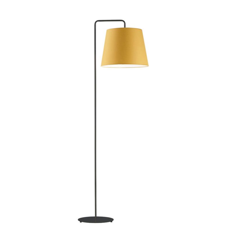 Lampa stojąca Volta Light Factory podłogowa z abażurem musztardowy stożek VOS 1szt.