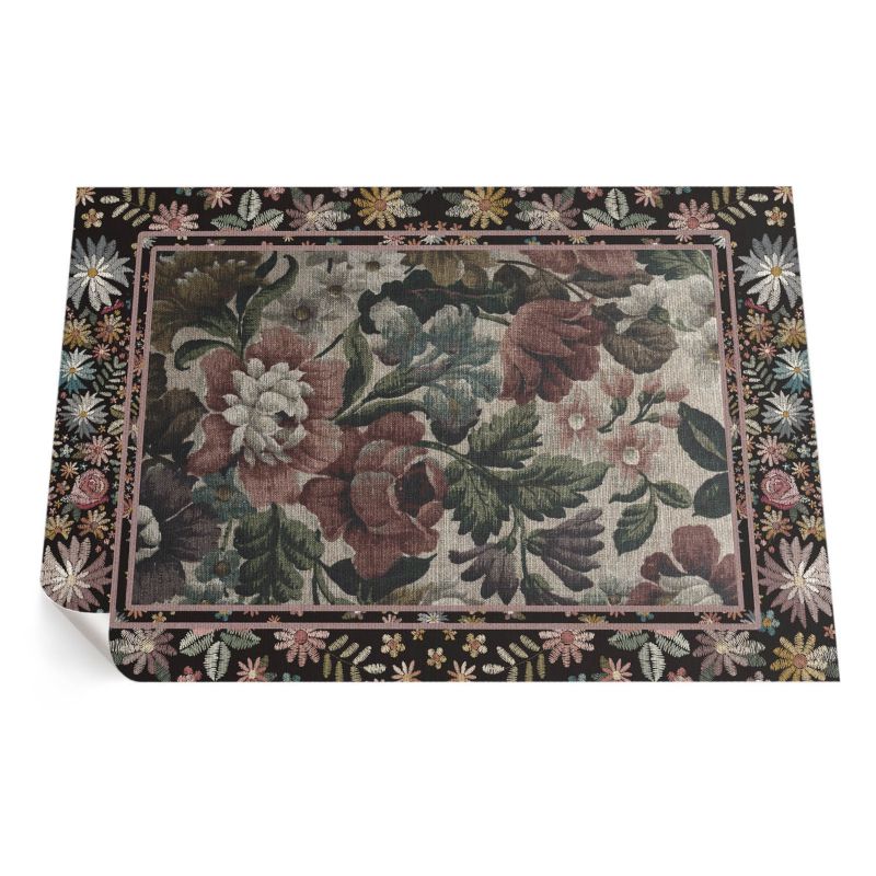 Dywan Winylowy Z Nadrukiem ArtPrintCave 60x90 cm Blade kolory dzikie kwiaty vintage 1 szt.