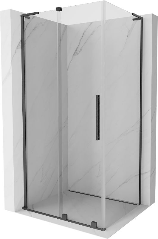 Kabina prysznicowa Mexen Velar L rozsuwana 110 x 120 cm transparent gun gray szczotkowany 1 szt.