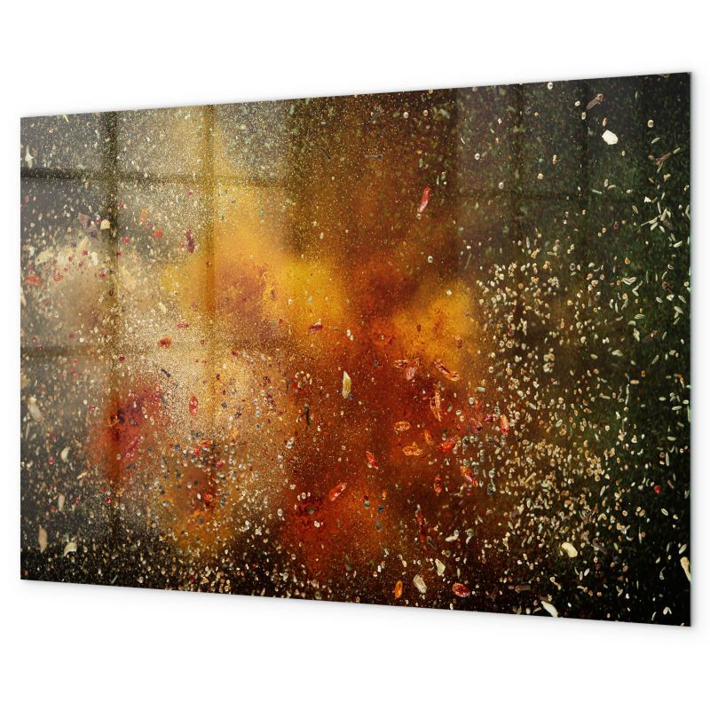 Tablica Magnetyczna Tulup 100x70 cm Abstrakcja z przypraw Z magnesami neodymowymi 1 kpl