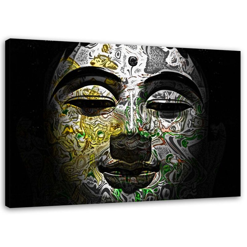 Obraz na płótnie Feeby Głowa Buddy Abstrakcja Feng shui 90x60cm 1szt
