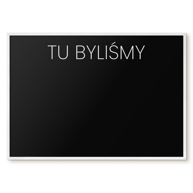 Tablica Magnetyczna Tulup 100x70 cm Tu byliśmy 8 - Biała rama Do salonu, sypialni 1 szt.