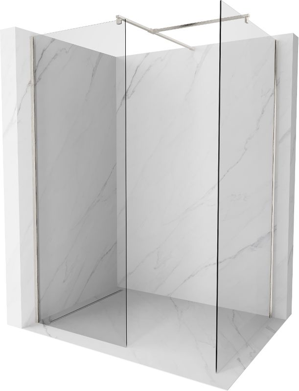 Ścianka prysznicowa walk-in Mexen Kioto nikiel szczotkowany 130x115 cm 800-130-202-97-00-115 1 szt.