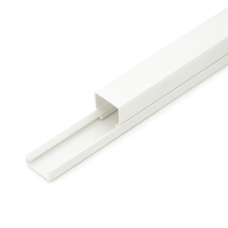 Korytko kablowe CanaLux CNL-C-15015-64, kanał elektroinstalacyjny 15x15mm z pokrywą 128 mb, białe, 64 szt.