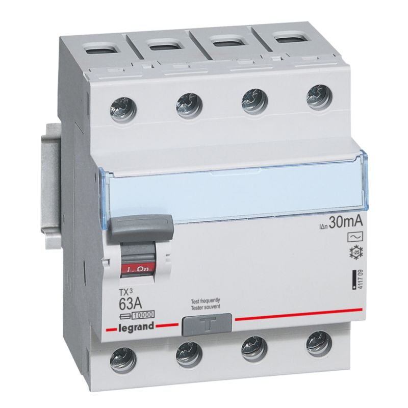 Wyłącznik różnicowoprądowy Legrand P304 4P 63A 30 mA Tx3 1 szt.