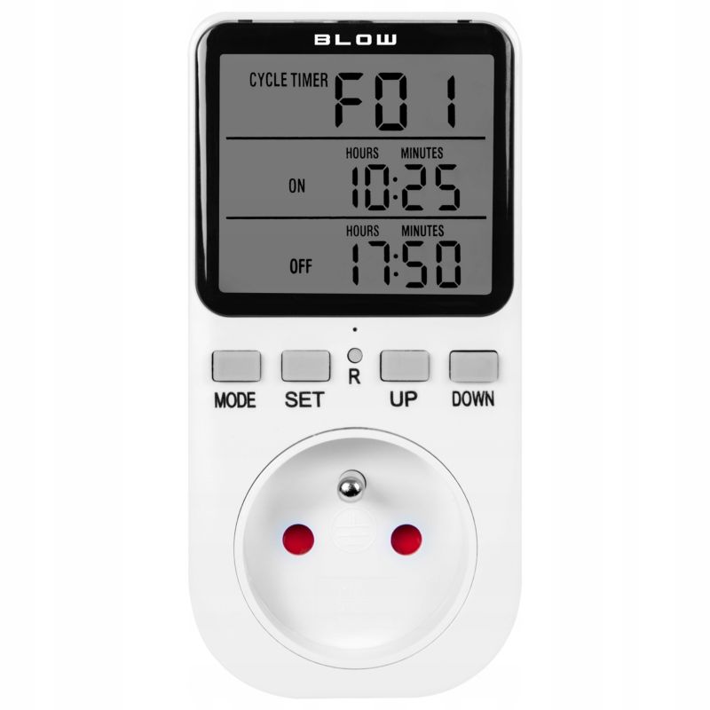 Termostat BLOW elektroniczny regulator temperatury gniazdo sieci 230V max 3680W 1 szt.