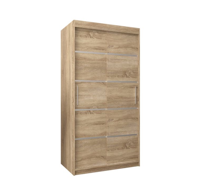 Szafa przesuwna Garderoba Abiks Verona 1 100 sonoma + sonoma 1 szt.