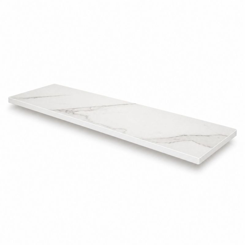 Półka łazienkowa KOLM wodoodporna HPL 12 mm Calacatta Olympus K551SU 80x25 cm 1szt.