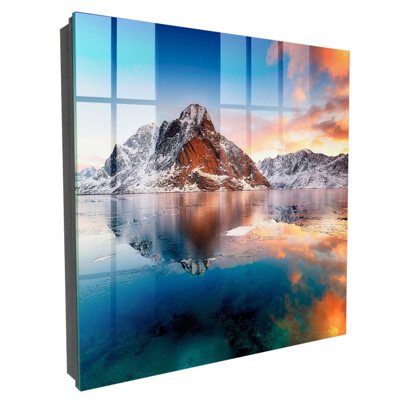 Organizer Na Klucze Tulup 30x30 cm Górska harmonia - Czarna - Otwierana na prawo 1 szt.