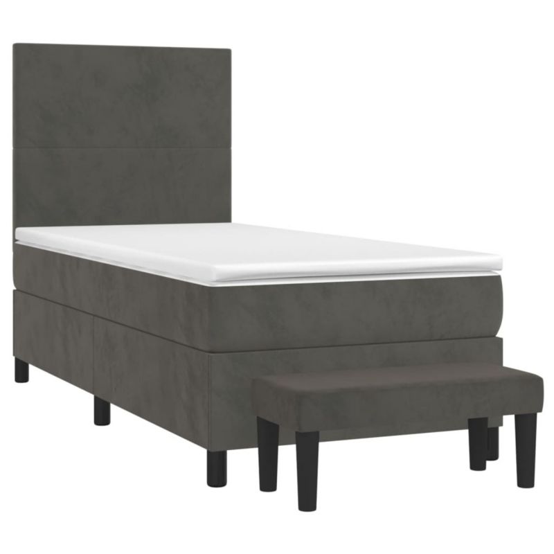 Łóżko kontynentalne WaszeMeble 80x200 cm ciemnoszary WM-3137690 1 szt.