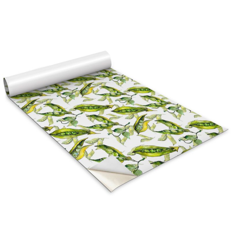 Okleina Meblowa Do Sypialni I Garderoby Wallfluent 100x50 cm Zielony groszek Okleina Na Biurko I Regał 1 rol.