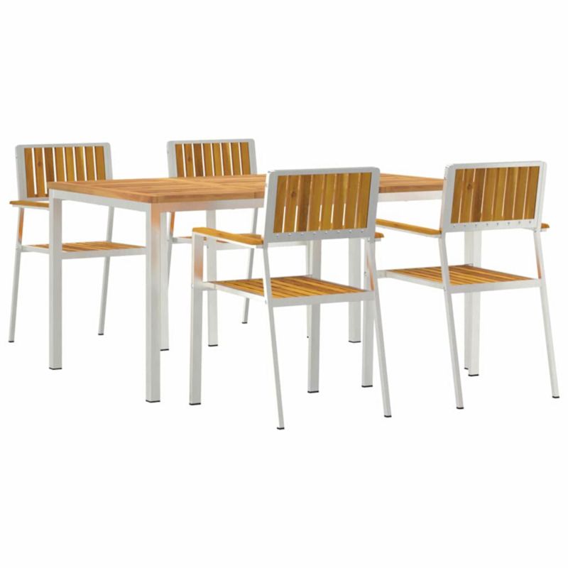 Zestaw mebli ogrodowych jadalniany WaszeMeble 4-osobowy brązowy WM-3334791 1 kpl
