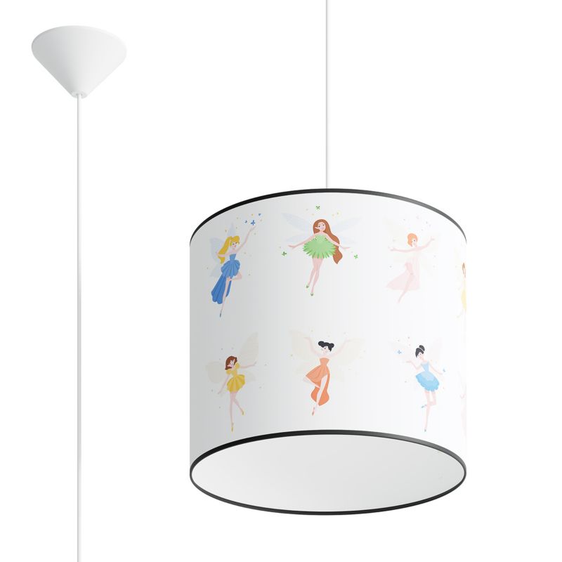 Lampa sufitowa Pure Lume ELFIKA wielokolorowa 1xE27x15W IP20 wym:95x30x30cm - 1 szt.