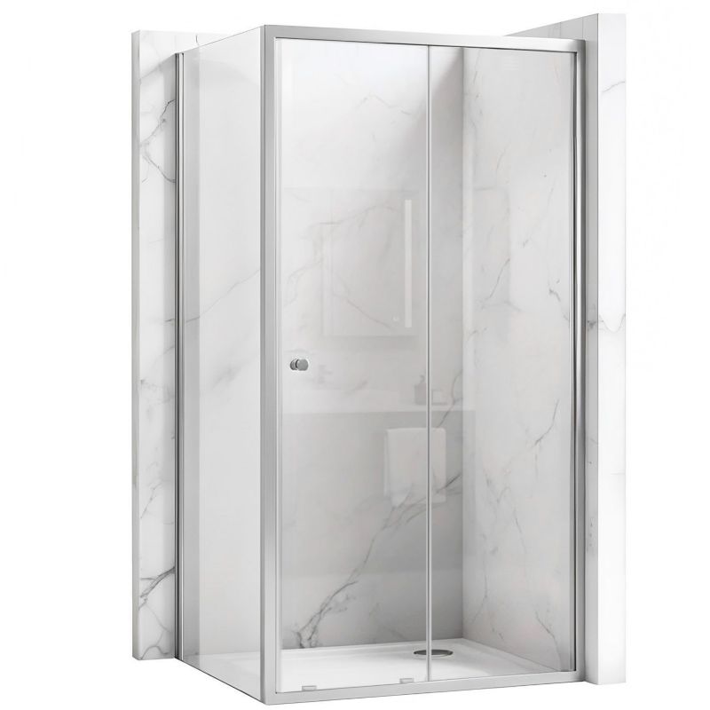Kabina Prysznicowa Narożna Rea Primo Swing 100X70 Chrom 100X70X190Cm 1Szt