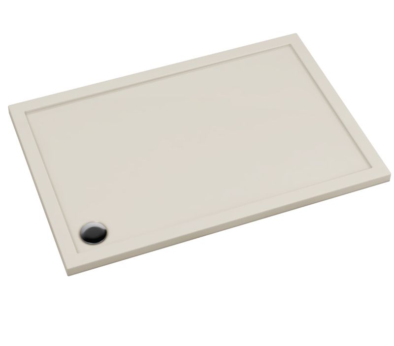 Brodzik Schedpol Atla prostokątny 80 x 100 x 4,5 cm kaszmirowy mat