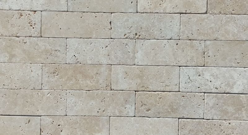 Kamień Dekoracyjny Elewacyjny Trawertyn Tiles Classic Mix 10x30 cm 1 m2