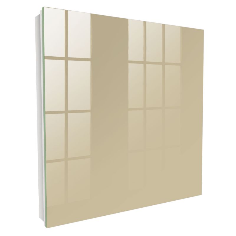 Metalowa Skrzynka Na Klucze Tulup 30x30 cm Zgaszony brąz - Biała - Otwierana na lewo 1 szt.