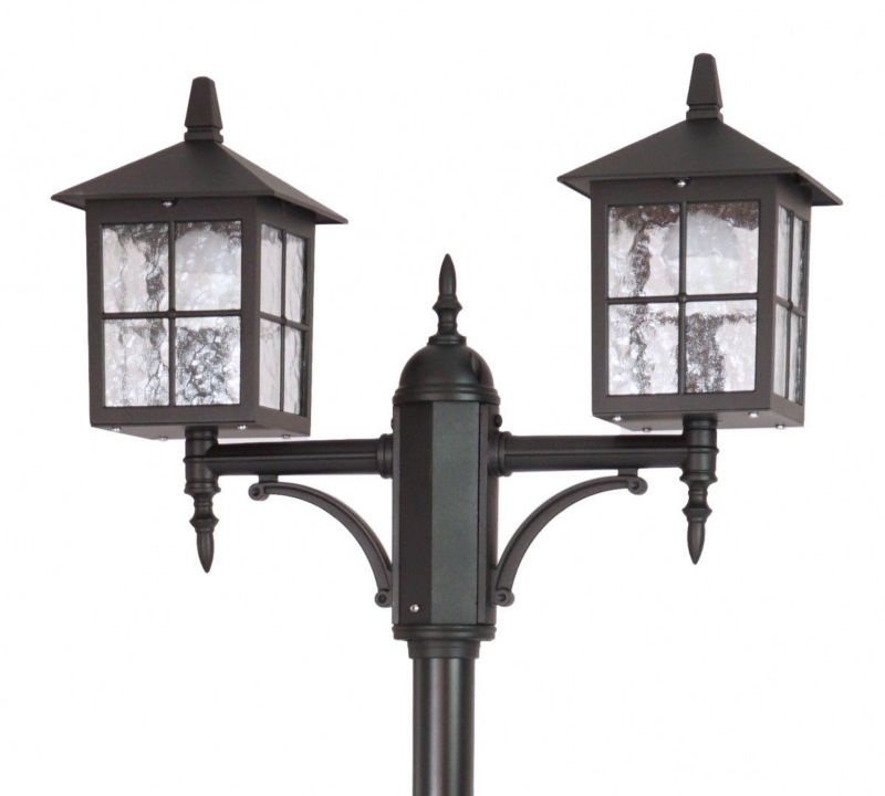 Latarnia ogrodowa SU-MA Wenecja czarna 2 x E27 x IP43 wym: 280 x 64 x 19 cm - 1 szt.