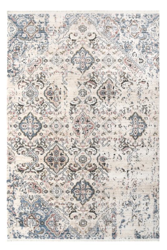 Dywan Bella Mosaic 133 x 190 cm niebieski