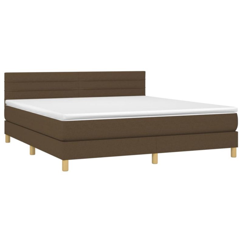 Łóżko kontynentalne WaszeMeble 160x200 cm brązowe WM-3133808 1 szt.