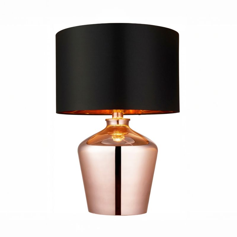 Lampa stołowa Endon WALDORF miedziana 1xE27x20W IP20 wym:47x32x32cm - 1 szt.