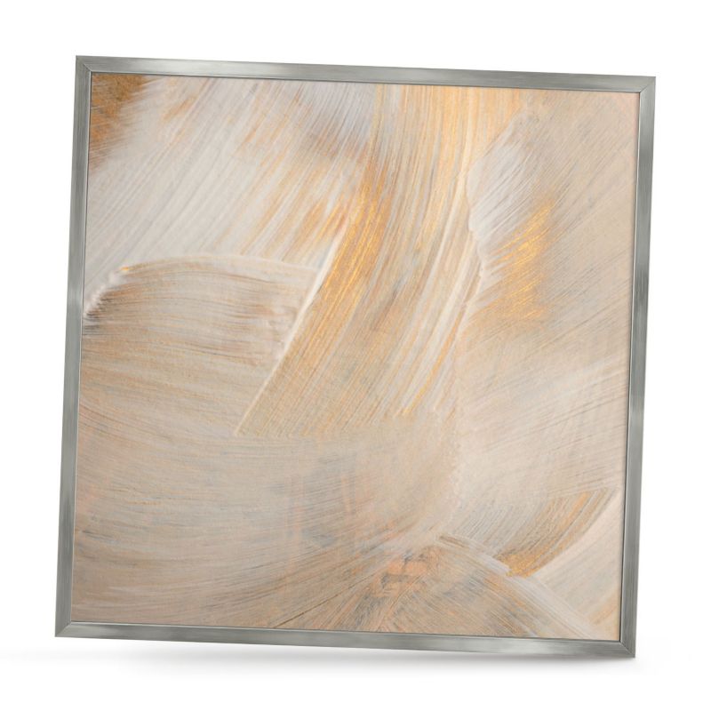 Dekoracyjna tablica magnetyczna ArtPrintCave 50x50 Elegancka abstrakcja w srebrnej ramie 1szt