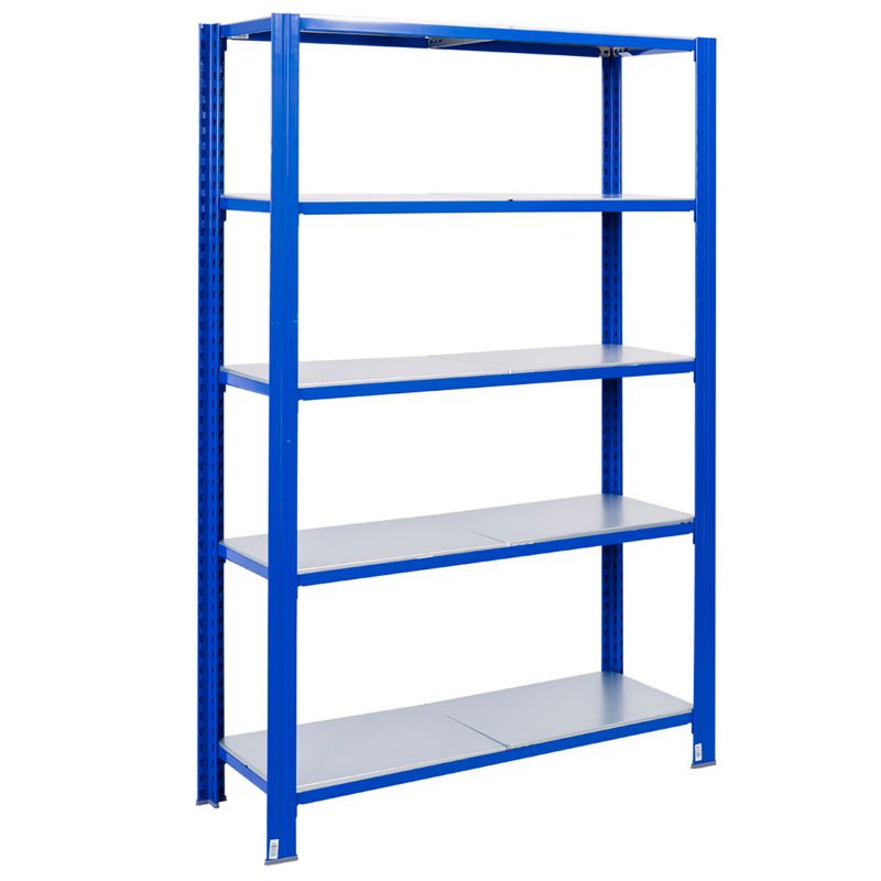 Wtykowy regał metalowy AR Shelving z profilem T z 5 półkami 250x120x30 cm 250 kg 1 szt