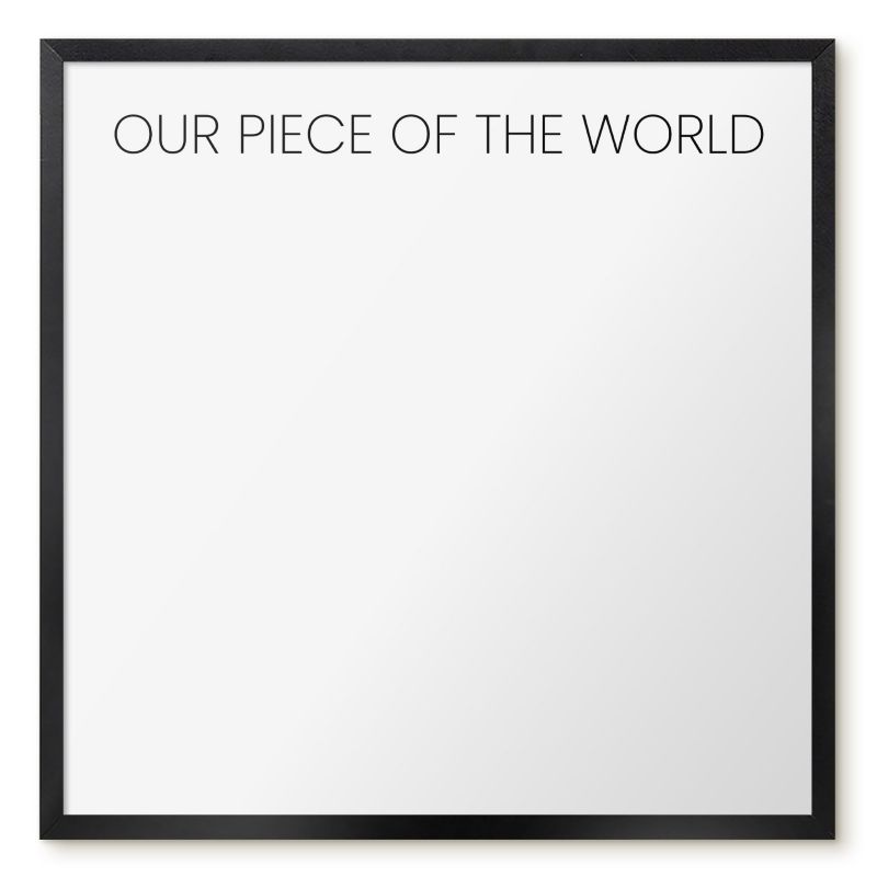 Tablica Magnetyczna Tulup 50x50 cm Our piece of the world 3 - Czarna rama Do salonu, sypialni 1 szt.