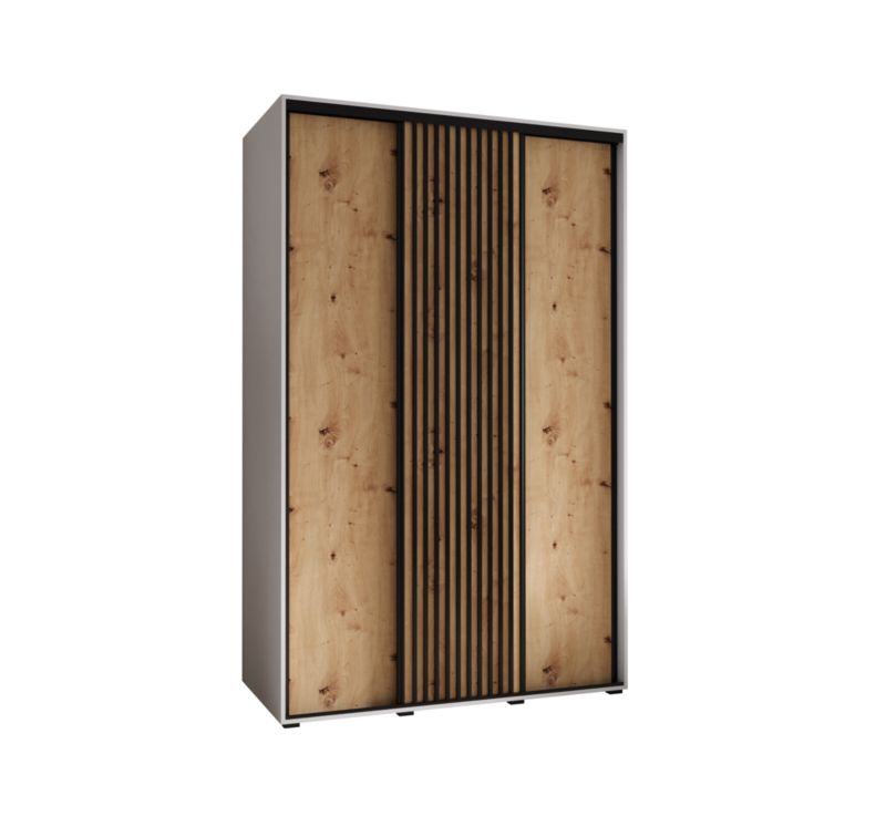 Szafa przesuwna Garderoba Abiks Lanko 1 160 gł. 60 biały/artisan 1 szt.