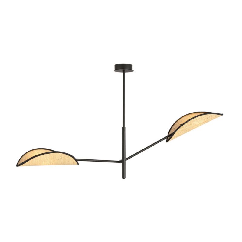 Żyrandol Emibig Vene czarno-brązowy wym: 51 x 102 cm 2xE14 x 10W 1 szt.