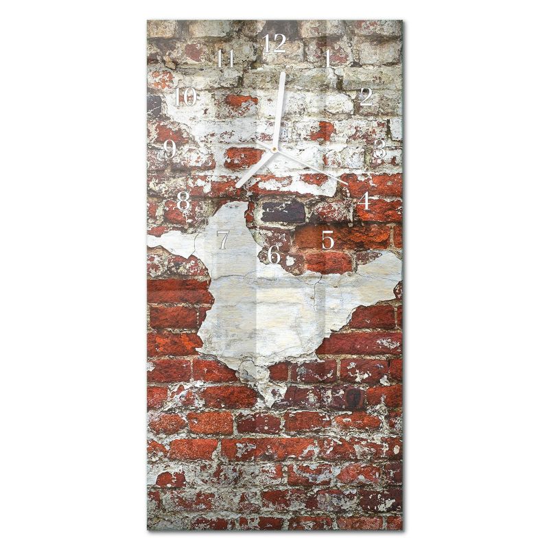 Zegar Ścienny Cichy Mechanizm Tulup 30x60 cm z Białymi Wskazówkami Ściana 1 szt.