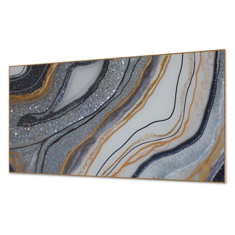 Winylowy Panel Z Grafiką ArtPrintCave 120x60 cm Abstrakcyjne fale z blaskiem 1 szt.