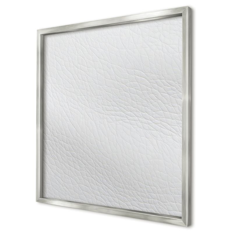 Tablica magnetyczna do salonu Wallfluent 50x50 Elegancka faktura w srebrnej ramie 1szt