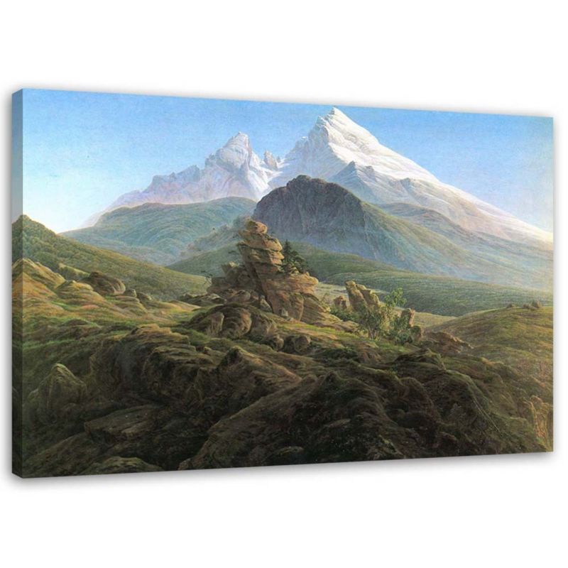 Obraz na płótnie Feeby Der Watzmann - C. D. Friedrich reprodukcja 120x80cm 1szt