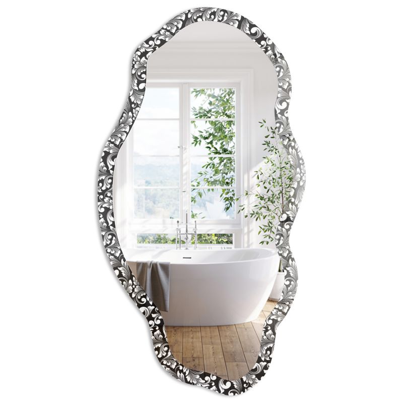 Lustro ścienne wiszące w ramie ArtPrintCave 52x97 cm Ornament klasyka Do salonu Klasyczny 1 szt.
