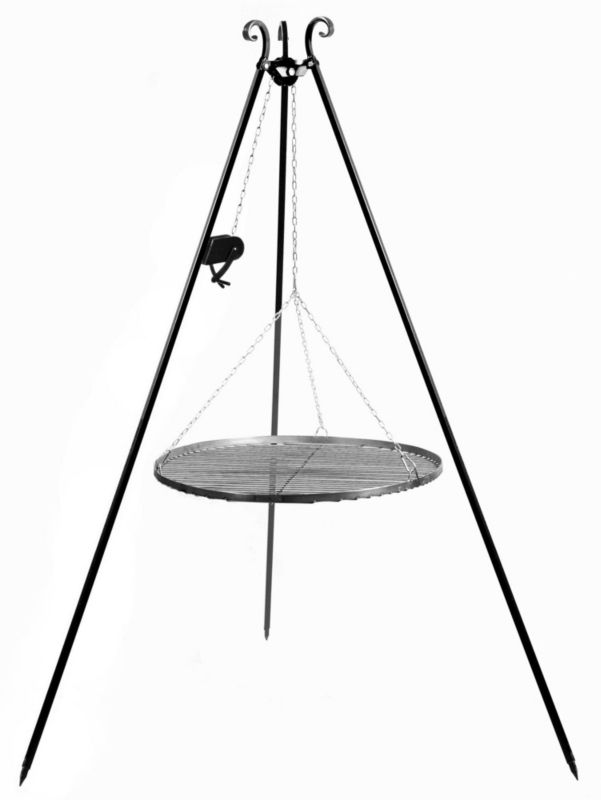 Grill TYLETEGOTU na trójnogu TRIVO 80 cm czarny 1 szt
