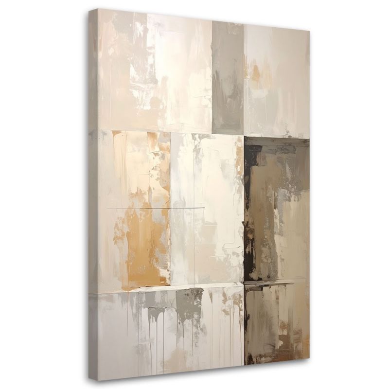 Obraz do salonu sypialni kuchni biura loftu Feeby Nowoczesna beżowa 40x60cm 1szt