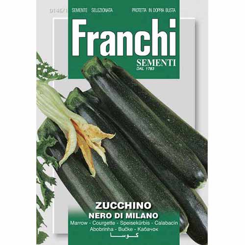 1 szt, Cukinia Nero di Milano Morami - Nasiona: Ilość w opakowaniu: 10 g