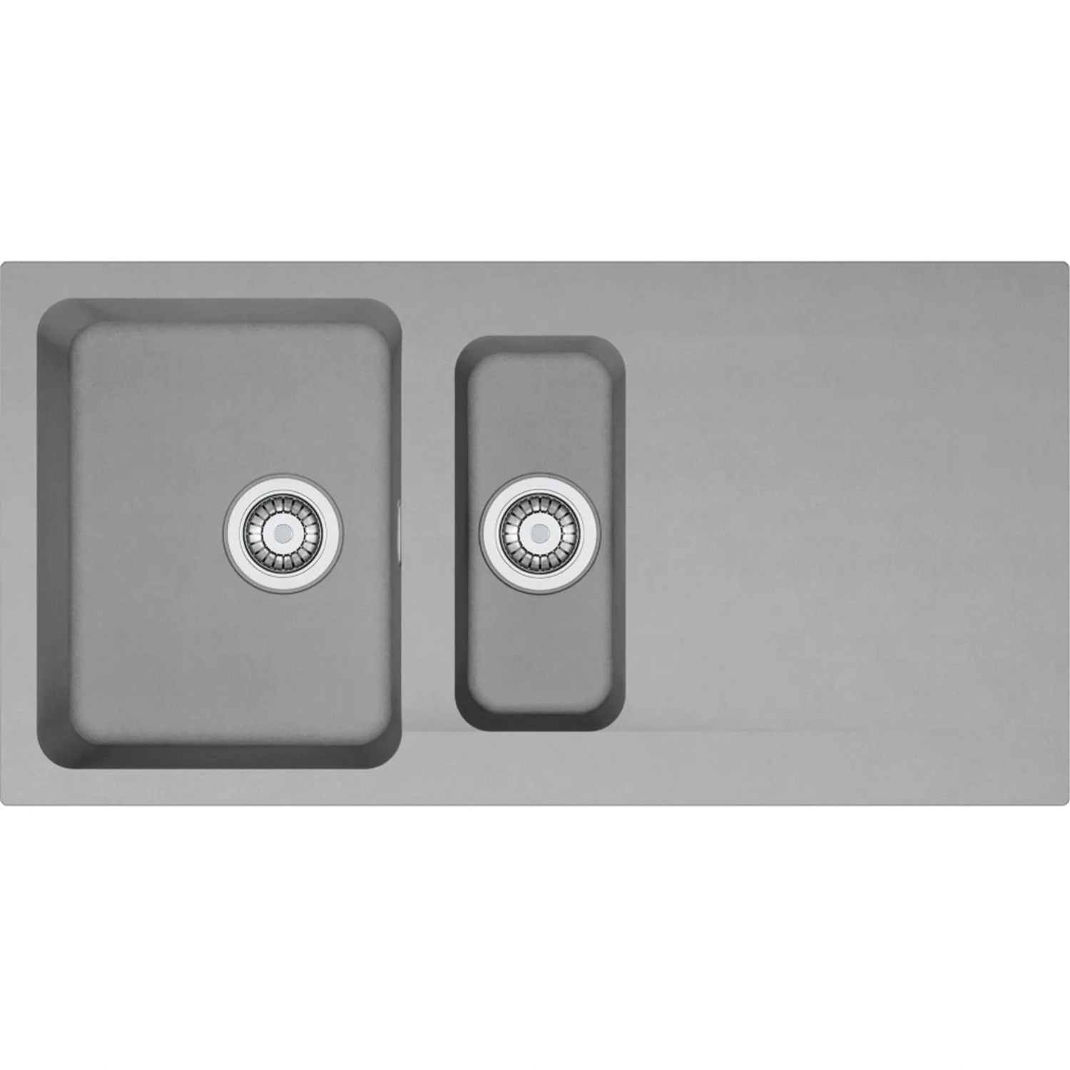 Franke Zlewozmywak OID 651-100 1,5-kom. z ociekaczem szary - 100 x 51 cm